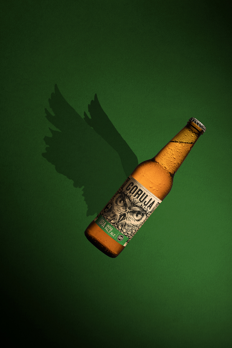Fotografia de produto; Cerveja; Cerveja coruja