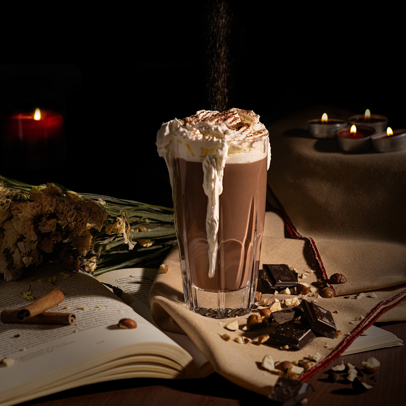 Fotografia de produto; Bebida; Chocolate quente