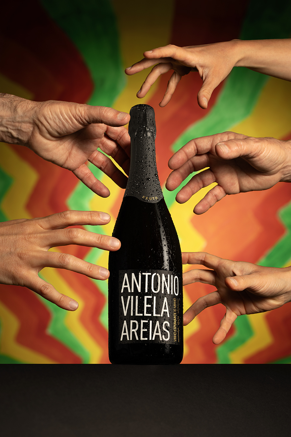 Fotografia de produto; Fotografia de vinho; Espumante; António Vilela Areias