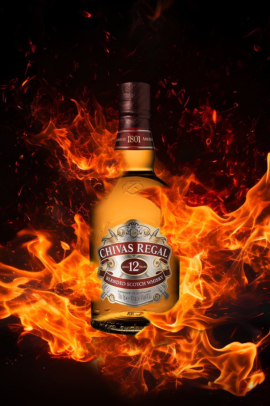 Fotografia de produto; Whisky; Chivas Regal